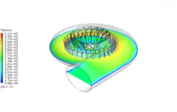 پمپ سانتریفیوژ، شبیه سازی با انسیس فلوئنت