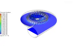 پمپ سانتریفیوژ، شبیه سازی با انسیس فلوئنت