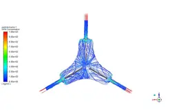 فرسایش اسپلیتر (DPM)، شبیه سازی با انسیس فلوئنت