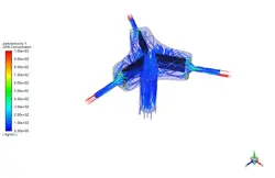 فرسایش اسپلیتر (DPM)، شبیه سازی با انسیس فلوئنت