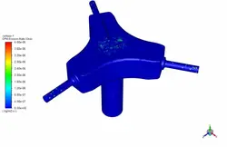 فرسایش اسپلیتر (DPM)، شبیه سازی با انسیس فلوئنت