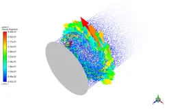 انتقال حرارت دیسک ترمز، شبیه سازی با انسیس فلوئنت