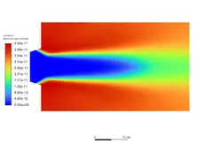احتراق نیمه پیش مخلوط، غیر آدیاباتیک، تعادل شیمیایی،شبیه سازی با انسیس فلوئنت