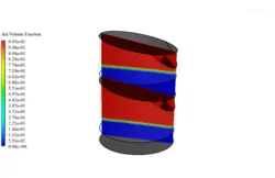 دستگاه آب شیرین کن دو مرحله ای، شبیه سازی با انسیس فلوئنت