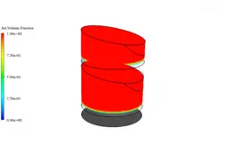 دستگاه آب شیرین کن دو مرحله ای، شبیه سازی با انسیس فلوئنت