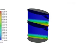 دستگاه آب شیرین کن دو مرحله ای، شبیه سازی با انسیس فلوئنت