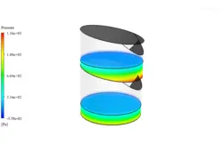 دستگاه آب شیرین کن دو مرحله ای، شبیه سازی با انسیس فلوئنت