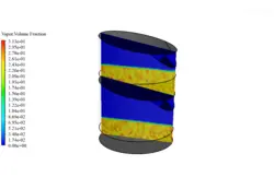 دستگاه آب شیرین کن دو مرحله ای، شبیه سازی با انسیس فلوئنت