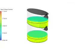 دستگاه آب شیرین کن دو مرحله ای، شبیه سازی با انسیس فلوئنت