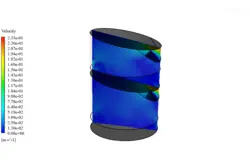 دستگاه آب شیرین کن دو مرحله ای، شبیه سازی با انسیس فلوئنت