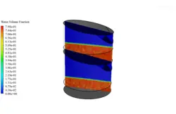 دستگاه آب شیرین کن دو مرحله ای، شبیه سازی با انسیس فلوئنت