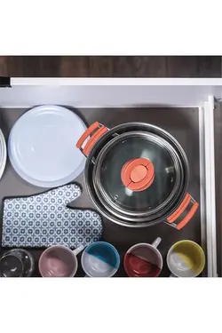 ست ظروف استیل Optispace - 6 عدد تفال Tefal