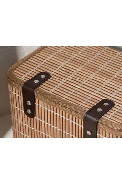 جعبه لباس بامبو قهوه ای رنگ انگلیش هوم English Home