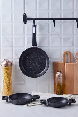 ست ماهیتابه 3 پارچه گرانیتی کاراجا Karaca