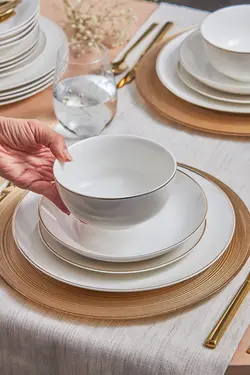 سرویس غذاخوری چینی 24 پارچه لئون گلد  کاراجا Karaca