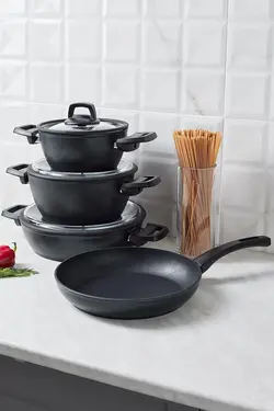 ست ظروف آشپزی 7 تکه پارچه قدرتمند آنتی باکتریال Biodiamond کاراجا Karaca