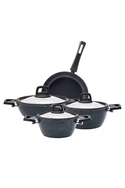 ست ظروف آشپزی 7 تکه پارچه قدرتمند آنتی باکتریال Biodiamond کاراجا Karaca