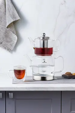 قوری پیرکس شیشه ای دورا کاراجا Karaca