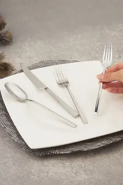 سرویس قاشق و چنگال 6 نفره الگانس آدریاتیک 24 عددی با جعبه کاراجا Karaca