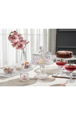 شیرینی خوری ترکی شیشه ای 9 سانتی متر انگلیش هوم English Home