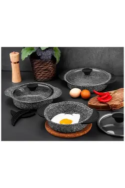 سرویس قابلمه 3تکه از سری گرانیت پلاس تاچ TAC