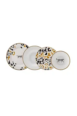 سرویس ظروف غذاخوری چینی 24 پارچه مخصوص 6 نفره اورتیگا کاراجا Karaca