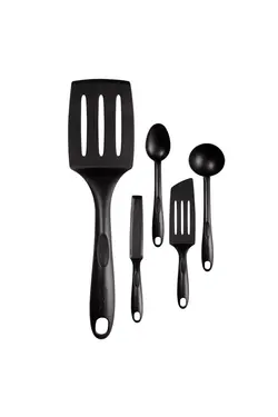 ست 5 عددی کفگیر و ملاقه پلاستیکی مشکی تفال Tefal