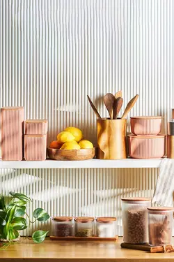 جا ادویه سه عددی Massimo با درب وقاشق شفاف کاراجا Karaca