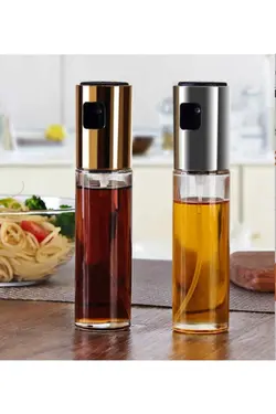 اسپری روغن و سرکه پاش شیشه ای مناسب برای رژیم 100 میلی لیتر