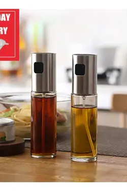 اسپری روغن و سرکه پاش شیشه ای مناسب برای رژیم 100 میلی لیتر