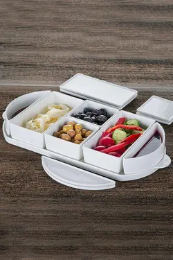 ست صبحانه بیضی شکل 6 تیکه بیانکو پرلا اجار Acar