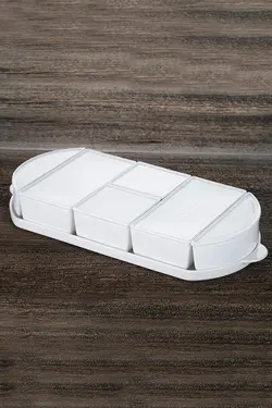 ست صبحانه بیضی شکل 6 تیکه بیانکو پرلا اجار Acar