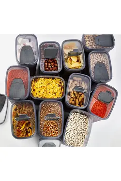 ست ظرف نگهداری حبوبات 2.5 لیتری مجموعه 6 عددی