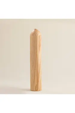 گلدان چوبی بلوط طبیعی سایز بزرگ Erkta L Natural