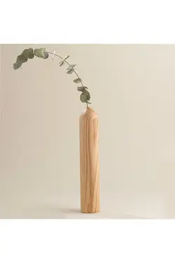 گلدان چوبی بلوط طبیعی سایز بزرگ Erkta L Natural