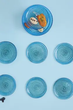 سرویس شیرینی‌خوری 7 پارچه شیشه‌ای کاراجا Karaca