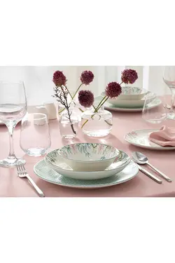 سرویس ظروف غذاخوری چینی مدل سایگون طرح دار 24 تیکه انگلیش هوم English Home