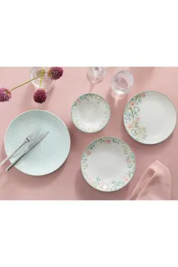 سرویس ظروف غذاخوری چینی مدل سایگون طرح دار 24 تیکه انگلیش هوم English Home