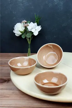 ست کاسه چینی سرو صبحانه بسته 3 عددی