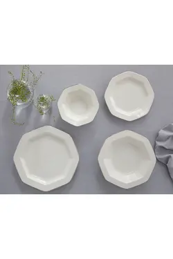 سرویس ظروف غذاخوری چینی مدل لیونی طرحدار 24 تیکه انگلیش هوم English Home