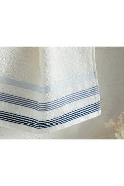 حوله دست پنبه ای سفید طرح دار سایز 30*30 سانتی متری انگلیش هوم English Home