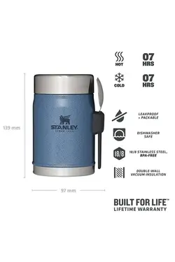 قمقمه غذای کلاسیک استیل ضد زنگ با قاشق 0.40 لیتری استنلی Stanley