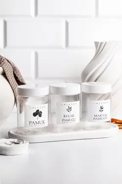 ظروف نگهدارنده اقلام آرایشی و بهداشتی لاله زن هوم LALEZEN HOME