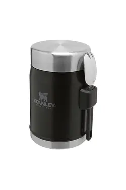 قمقمه غذا 4 لیتری با قاشق 0/40 لیتری مشکی استنلی Stanley
