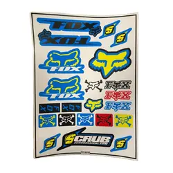 برچسب بدنه موتورسیکلت مدل fox - تیزرو موتور