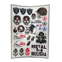 برچسب بدنه موتورسیکلت مدل اسکلت متال - تیزرو موتور