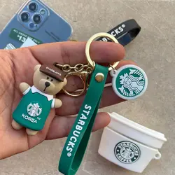 جاکلیدی خرس استارباکس StarBucks - فروشگاه قاب فانتزی و لوازم جانبی موبایل نایس گارد