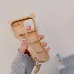 قاب آیفون فیجت خرسی Teddy - فروشگاه قاب فانتزی و لوازم جانبی موبایل نایس گارد