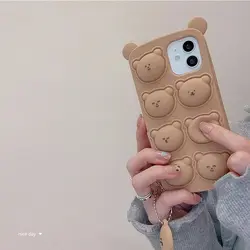 قاب آیفون فیجت خرسی Teddy - فروشگاه قاب فانتزی و لوازم جانبی موبایل نایس گارد