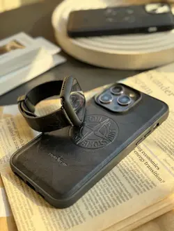 بند اپل واچ چرم قفل مگنتی مشکی - فروشگاه قاب فانتزی و لوازم جانبی موبایل نایس گارد